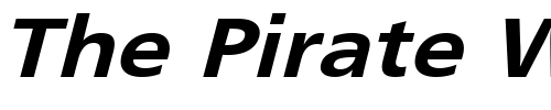 Font : FrutigerExtObl-Bold 2 Custom Text : The Pirate Way Test your own text here Click to download or to view this font on a tshirt that can be custom printed in Bali